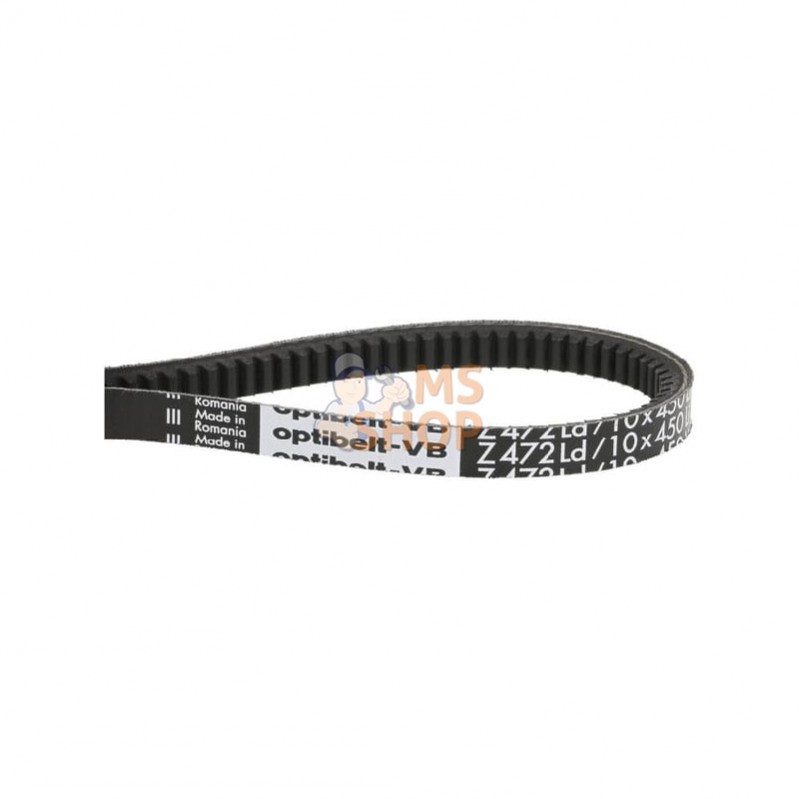 VB10450; OPTIBELT; Courroie trapézoïdale dentée Z17 10x450 Optibelt; pièce detachée VB10450; OPTIBELT; Courroie trapézoïdale dentée Z17 10x450 Optibelt; pièce detachée