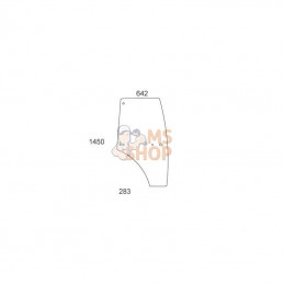 VA431585N; KRAMP; Vitre de porte complète; pièce detachée