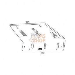 D9016; KRAMP; Vitre arrière sup.; pièce detachée