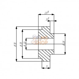 281420Z; SCHUMACHER; Bague pour 3mm /BISO; pièce detachée