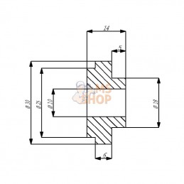 281425Z; SCHUMACHER; Bague pour 4mm /BISO; pièce detachée