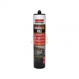 155214SOU; SOUDAL; Silicone SOUDASIL NX2 Gris Ral 7016 300 ml; pièce detachée