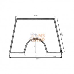 D4068; KRAMP; Pare-brise; pièce detachée