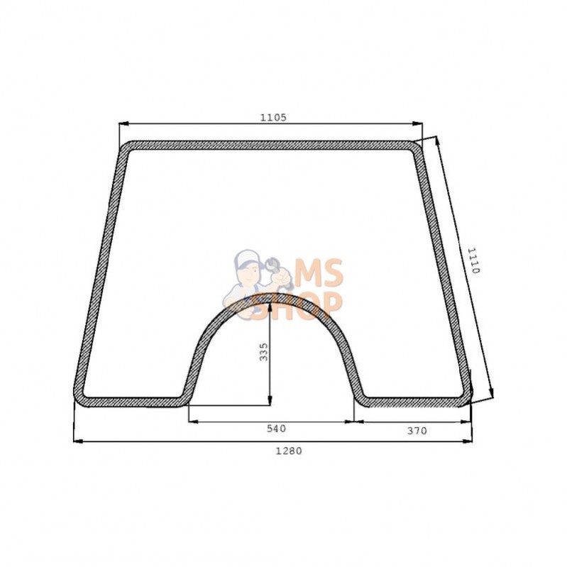 D4068; KRAMP; Pare-brise; pièce detachée