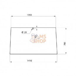 D4010; KRAMP; Pare-brise et hayon; pièce detachée
