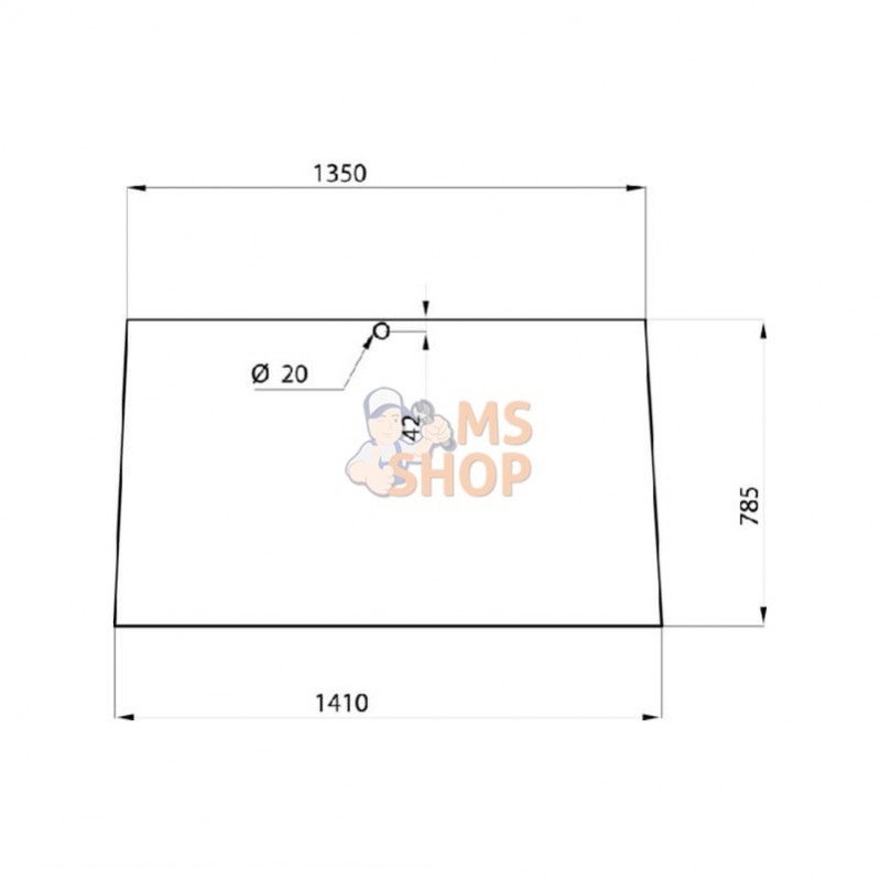 D4010; KRAMP; Pare-brise et hayon; pièce detachée
