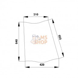 D7015; KRAMP; Coin bombé; pièce detachée
