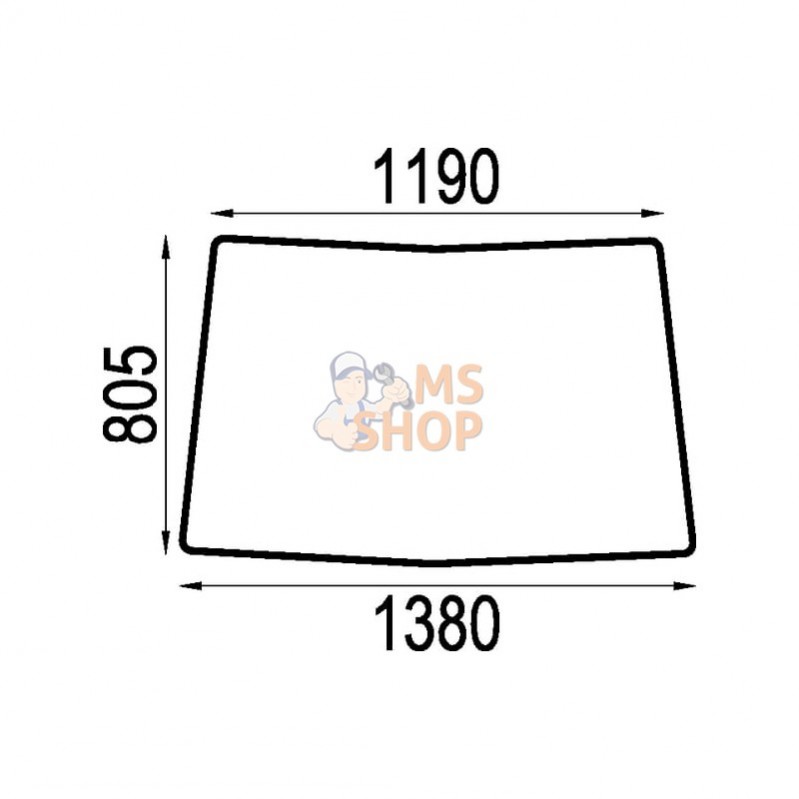 L112972N; KRAMP; Pare-brise; pièce detachée