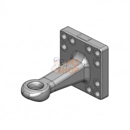 00665210A02; SCHARMÜLLER; Towing Eye Ø40mm 160x160 mit Buchse ISO 5692-2; pièce detachée