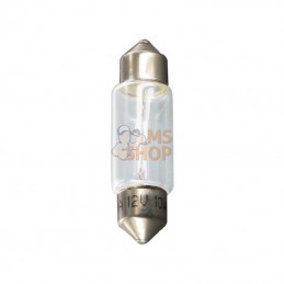 GL122110; SAFRA; Ampoule 11x38mm 12V-10W -SV8,5; pièce detachée