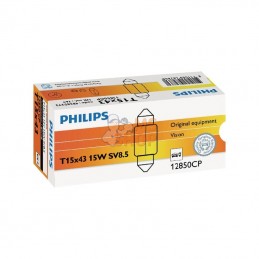 GL12850; PHILIPS; Ampoule T15x43 -12V-15W SV8,5; pièce detachée