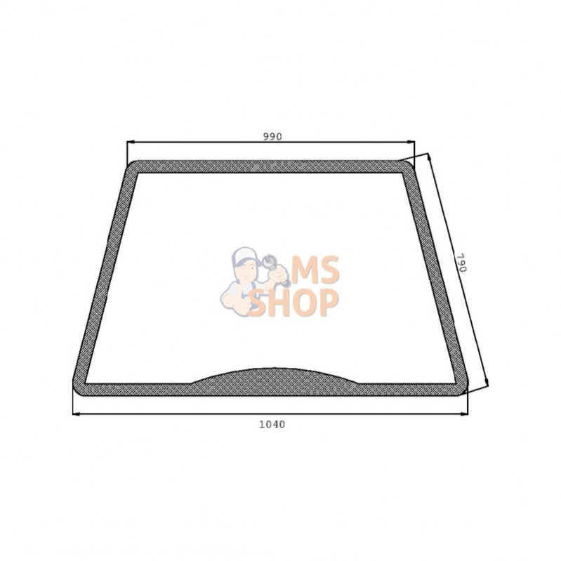 D7540; KRAMP; Pare-brise; pièce detachée