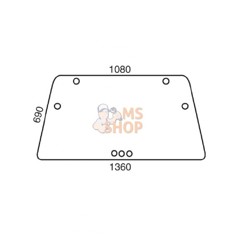 D7710; KRAMP; Pare-brise / hayon; pièce detachée