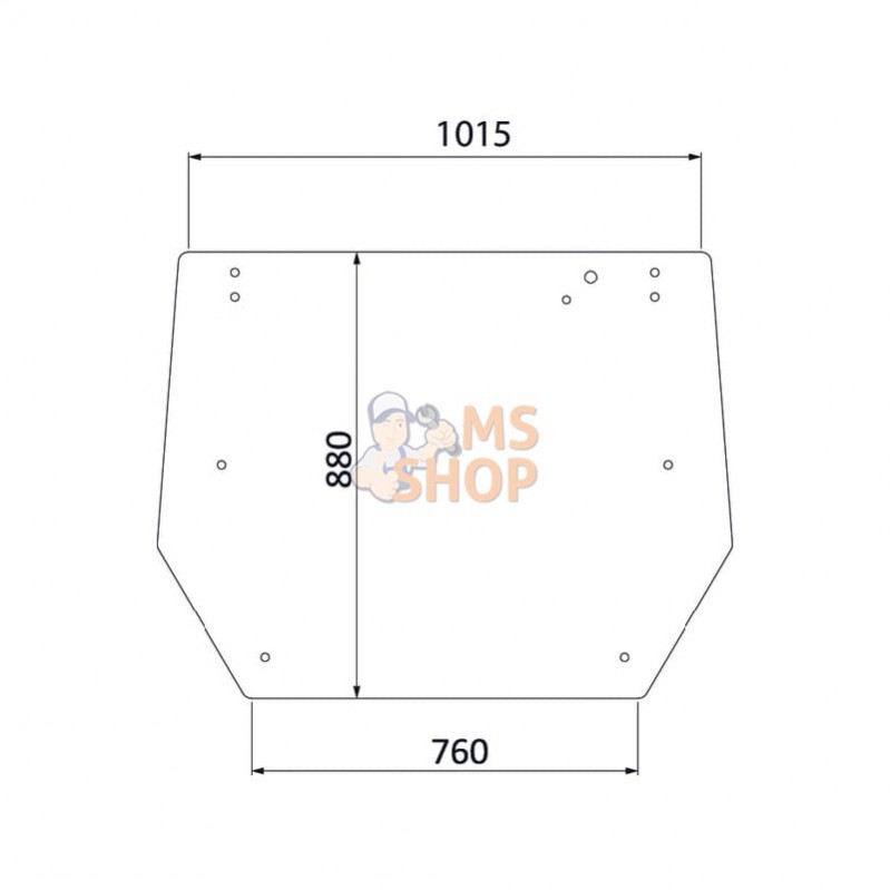 V33118310N; KRAMP; Fenêtre arrière; pièce detachée