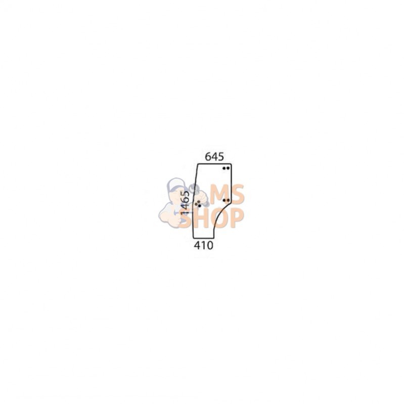 000988200; SDF; Door glass left; pièce detachée 000988200; SDF; Door glass left; pièce detachée