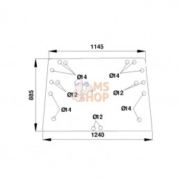 D8505; KRAMP; Vitre arrière sup.; pièce detachée