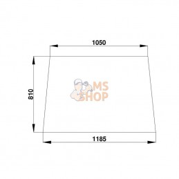 D7400; KRAMP; Pare-brise fixe; pièce detachée