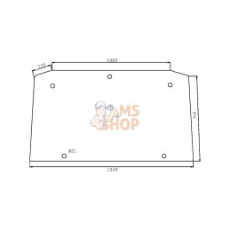 D7531; KRAMP; Vitre arrière sup.; pièce detachée