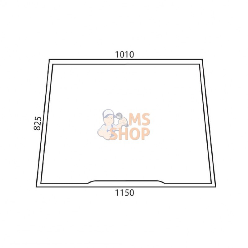 D6702A; KRAMP; Pare-brise fixe; pièce detachée