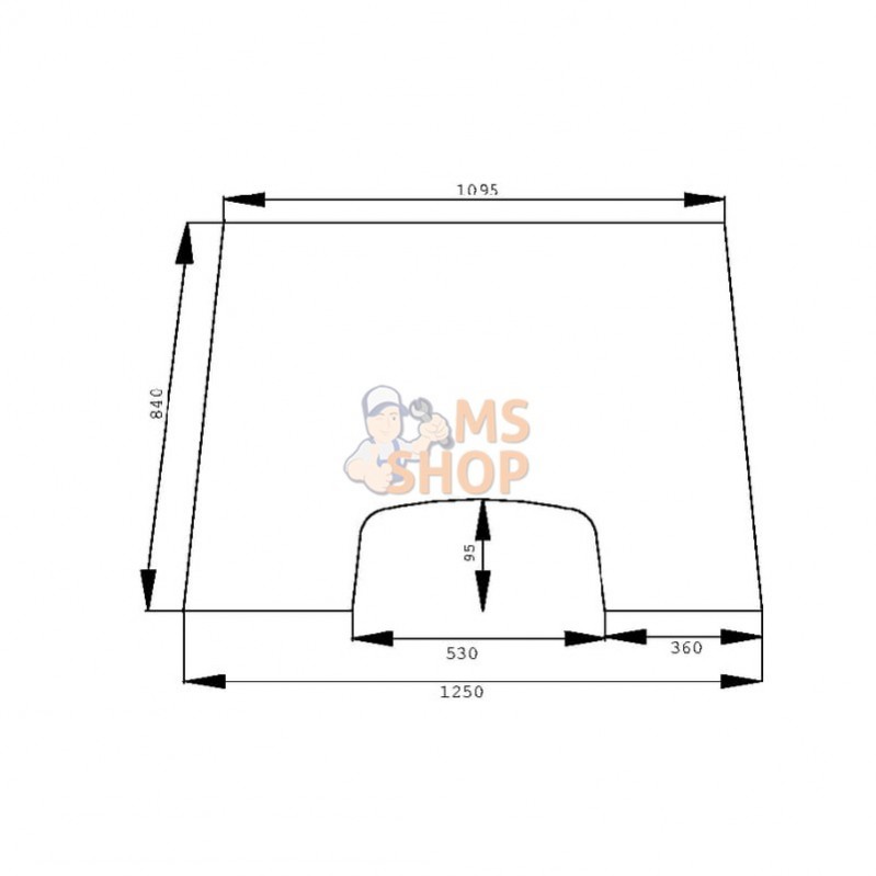 D6900A; KRAMP; Pare-brise; pièce detachée