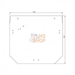 R261272N; KRAMP; Fenêtre arrière 11 trous; pièce detachée