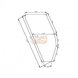 D9006T; KRAMP; Vitre de porte; pièce detachée