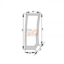 D6862; KRAMP; Pare-brise avant inf.; pièce detachée