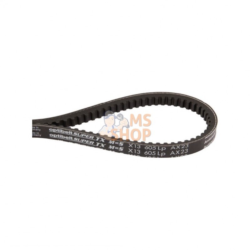 AX13605; OPTIBELT; Courroie trapéz. AX23 13x605; pièce detachée AX13605; OPTIBELT; Courroie trapéz. AX23 13x605; pièce detachée
