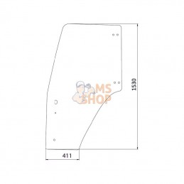 82036001KR; KRAMP; Vitre de porte; pièce detachée