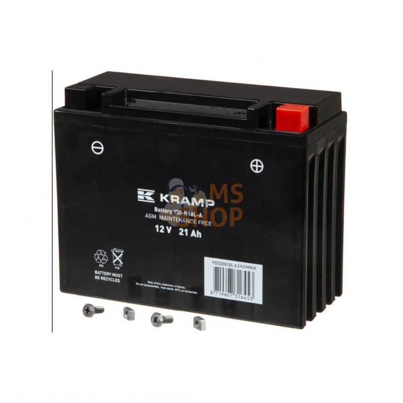 YB50N18LA2AGMKR; KRAMP; Batterie 12V 21Ah 350A Gel Kramp; pièce detachée YB50N18LA2AGMKR; KRAMP; Batterie 12V 21Ah 350A Gel Kramp; pièce detachée