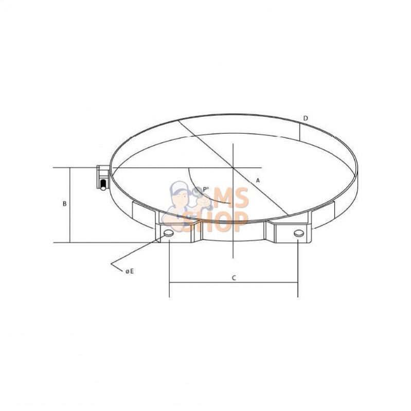 H770032; DONALDSON; Bande de fixation; pièce detachée