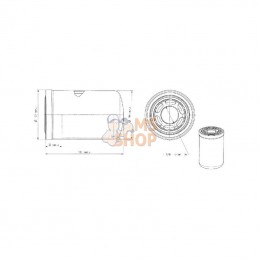 P763694; DONALDSON; Filtre hydraulique Donaldson; pièce detachée