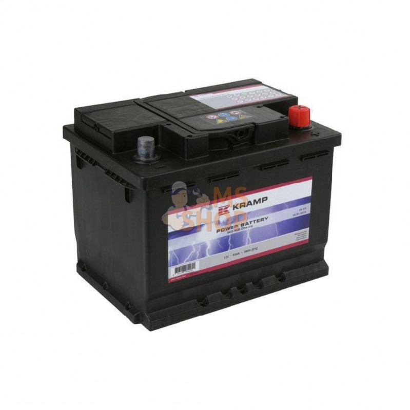 Batterie 12v 60ah 540A - Équipement auto