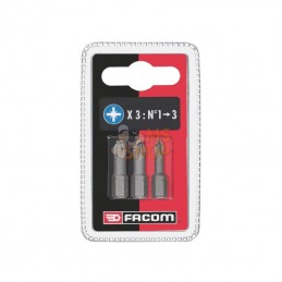 ED1J3; FACOM; Lot de 3 embouts 25mm pz; pièce detachée