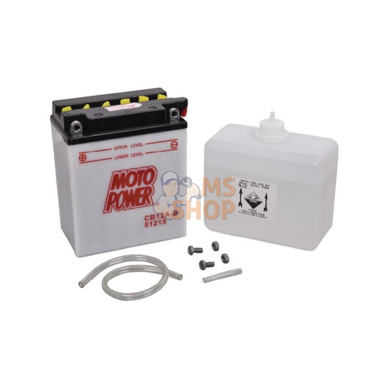 YB12ABKR; KRAMP; Batterie 12V 12Ah 165A avec pack acide Kramp; pièce detachée