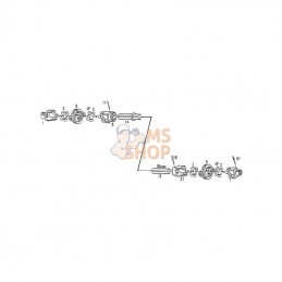 141028248; COMER; Mâchoire pour tube, 66.5mm, V CvJ 80 Comer; pièce detachée