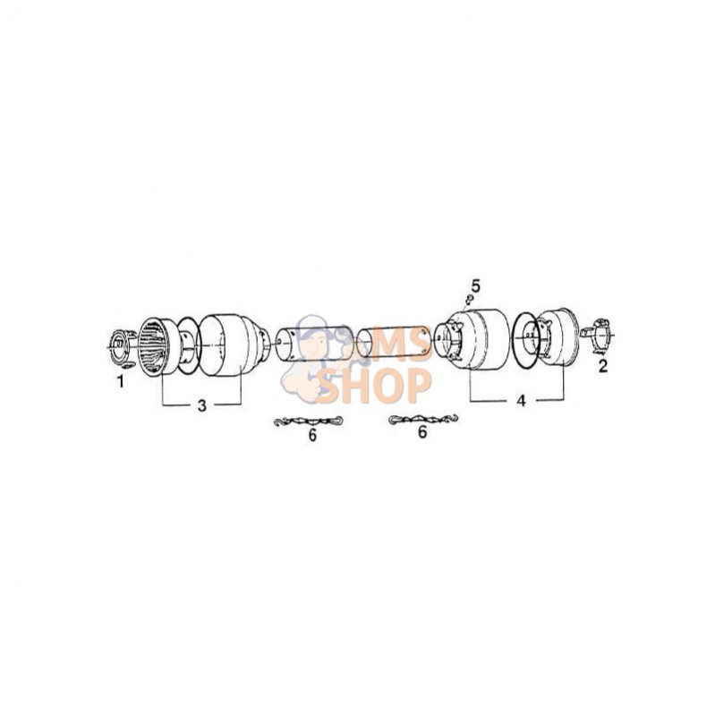 180036234; COMER; Coiffe de protection T50-60; pièce detachée 180036234; COMER; Coiffe de protection T50-60; pièce detachée