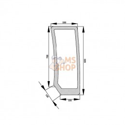 D6863; KRAMP; Pare-brise avant inf.; pièce detachée