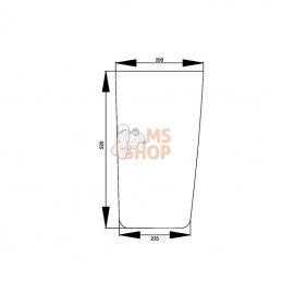 D7011L; KRAMP; Pare-brise avant inf.; pièce detachée