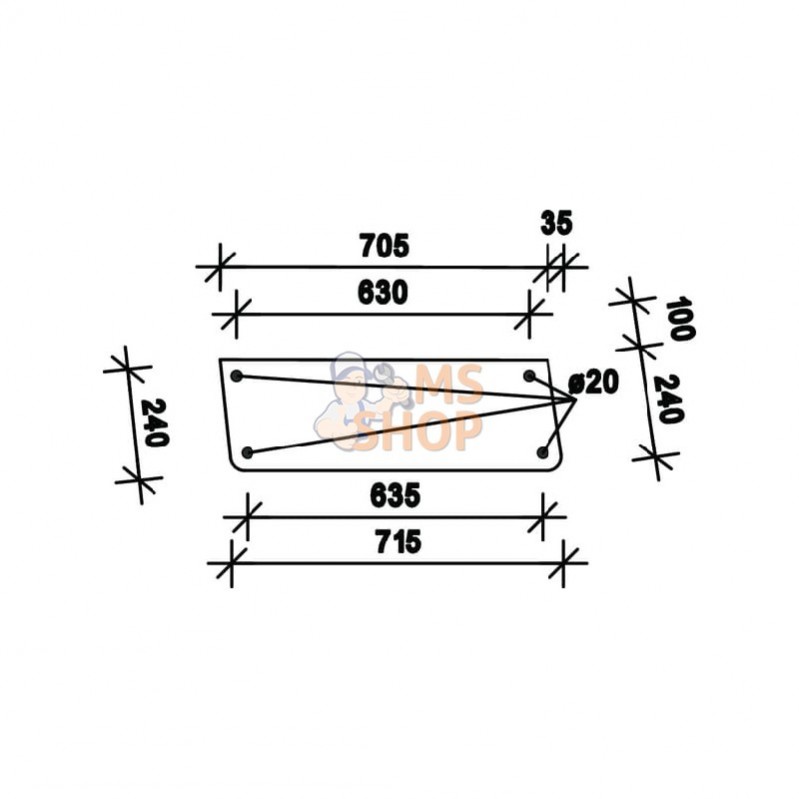 D7717T; KRAMP; Coin; pièce detachée