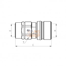 CVV0862215FV; FASTER; Raccord rapide; pièce detachée