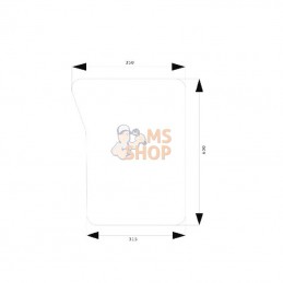 R199280N; KRAMP; Pare-brise avant inf.; pièce detachée