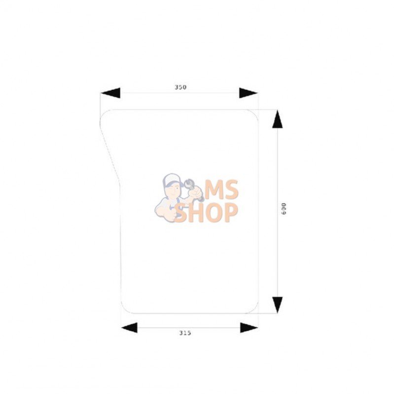 R199280N; KRAMP; Pare-brise avant inf.; pièce detachée