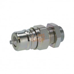 CNV165302M; FASTER; Raccord rapide 1"-M30x2 22L mâle CNV bulkhead; pièce detachée