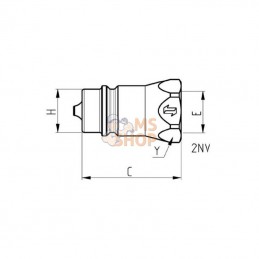 2NV1212SAEM; FASTER; Raccord rapide; pièce detachée