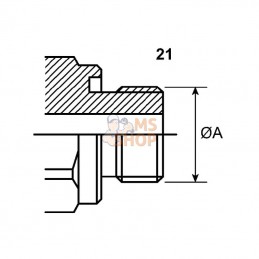 3CFPV08722FAG; FASTER; Raccord femelle M22x1,5 FAG; pièce detachée