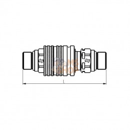 CNV0632015M; FASTER; Raccord rapide 3/8"-M20x1.5 male CNV; pièce detachée
