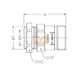 CVE1GASF; FASTER; Coupleur femelle 1" BSP; pièce detachée