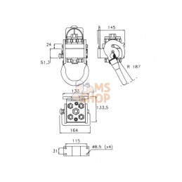 2P5061412GMC; FASTER; Multifaster 4x1/2" 1xE; pièce detachée