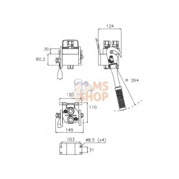 2P2082222FC; FASTER; Manchon universel DN12-2x15L; pièce detachée